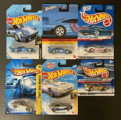 HOT WHEELS LOT OF 6 PORSCHE 935/934.5/911 GT1-98/911 GT3 CUP/944 TURBO/CAYMAN S