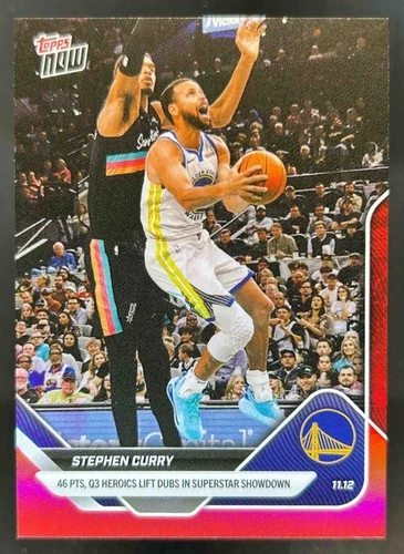 2025-26 Topps Now Stephen Curry Red Foil #1/5 Warriors