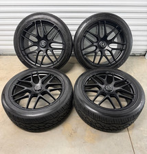 OEM 22" Mercedes GLE63S AMG Cross Spoke Wheels Tires Satin Black GLE 53 Genuine