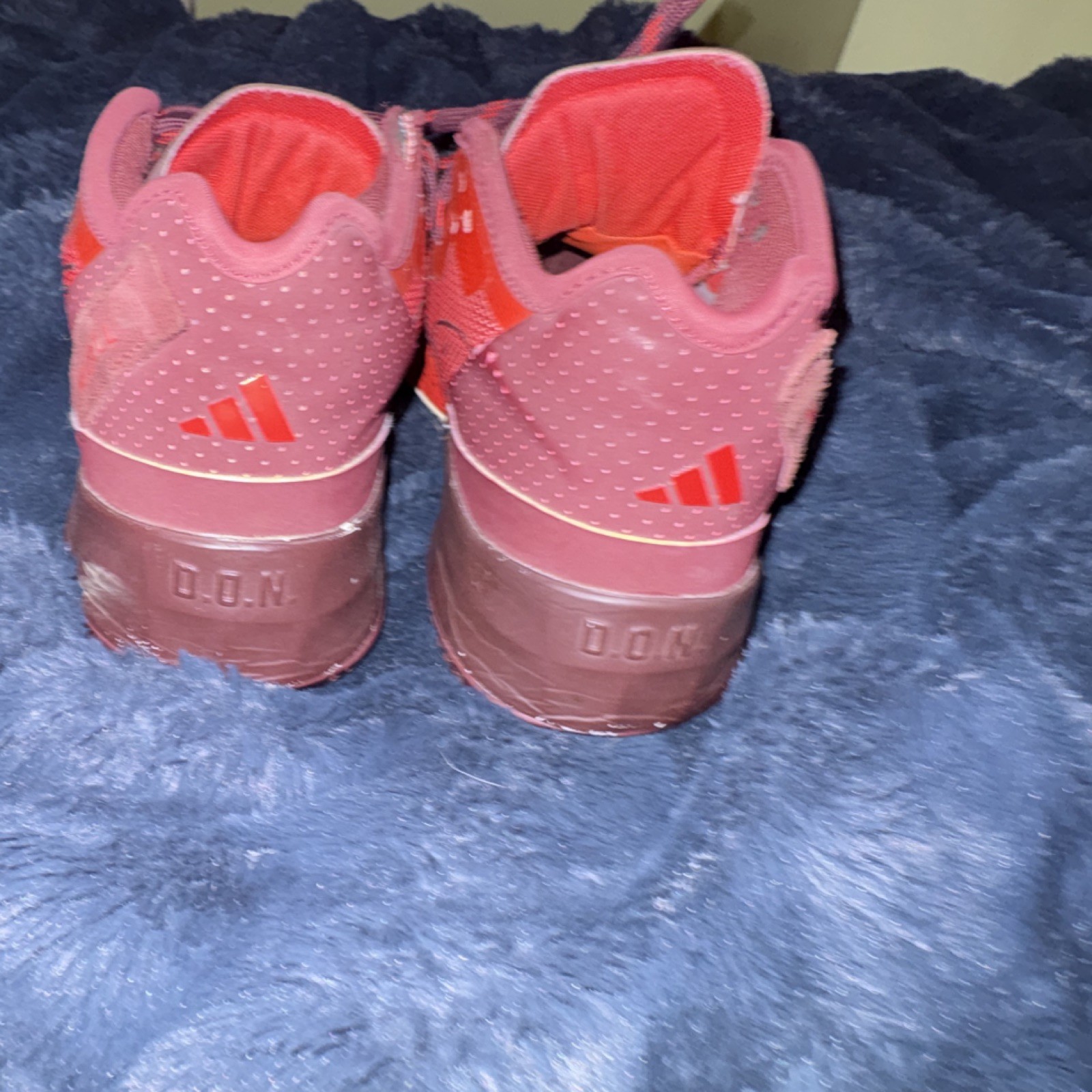 adidas D.O.N. Issue Red Men's Low Top Basketball Sneaker Lace Up Athletic Shoes thumbnail 4