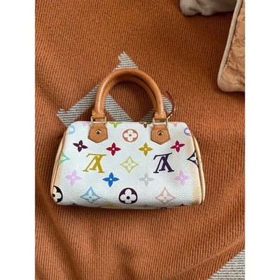 Louis Vuitton x Takashi Murakami Speedy Bandouliere Bag 25 White