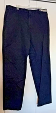 Cintas Work Pants 40x36.54 Navy Flat Front 340-20  100%Cotton  RN51374 x3