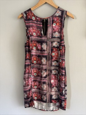 Vintage Three Of Something Sleeveless Sheath Dress S M