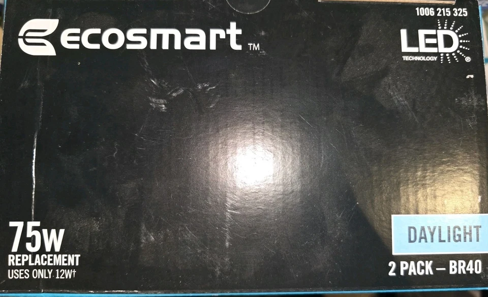 (2-Pk) EcoSmart ~ LED Bulb Dimmable 5000K Daylight BR40 75W Eqv. for 12 Watts - Image 2 of 4