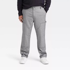 Houston White Adult Relaxed Chino Pants - Black M: Midweight Cotton, Herringbone