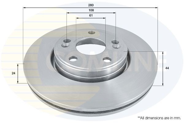 Brake Disc Front Fits Renault Espace Laguna Safrane Scénic COMLINE ADC1516V