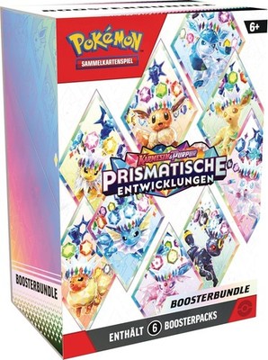 Pokemon Prismatic Developments Booster Bundle 6 Sobres Display 2025 Original Packaging