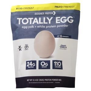 Designer Protein Totally Egg - Egg Yolk + White Protein Powder Classic Vanilla