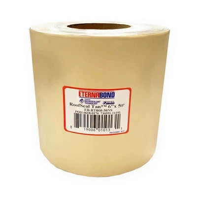 EternaBond RoofSeal Tan 6" x 50' MicroSealant UV Stable RV Repair Tape | 35 mils