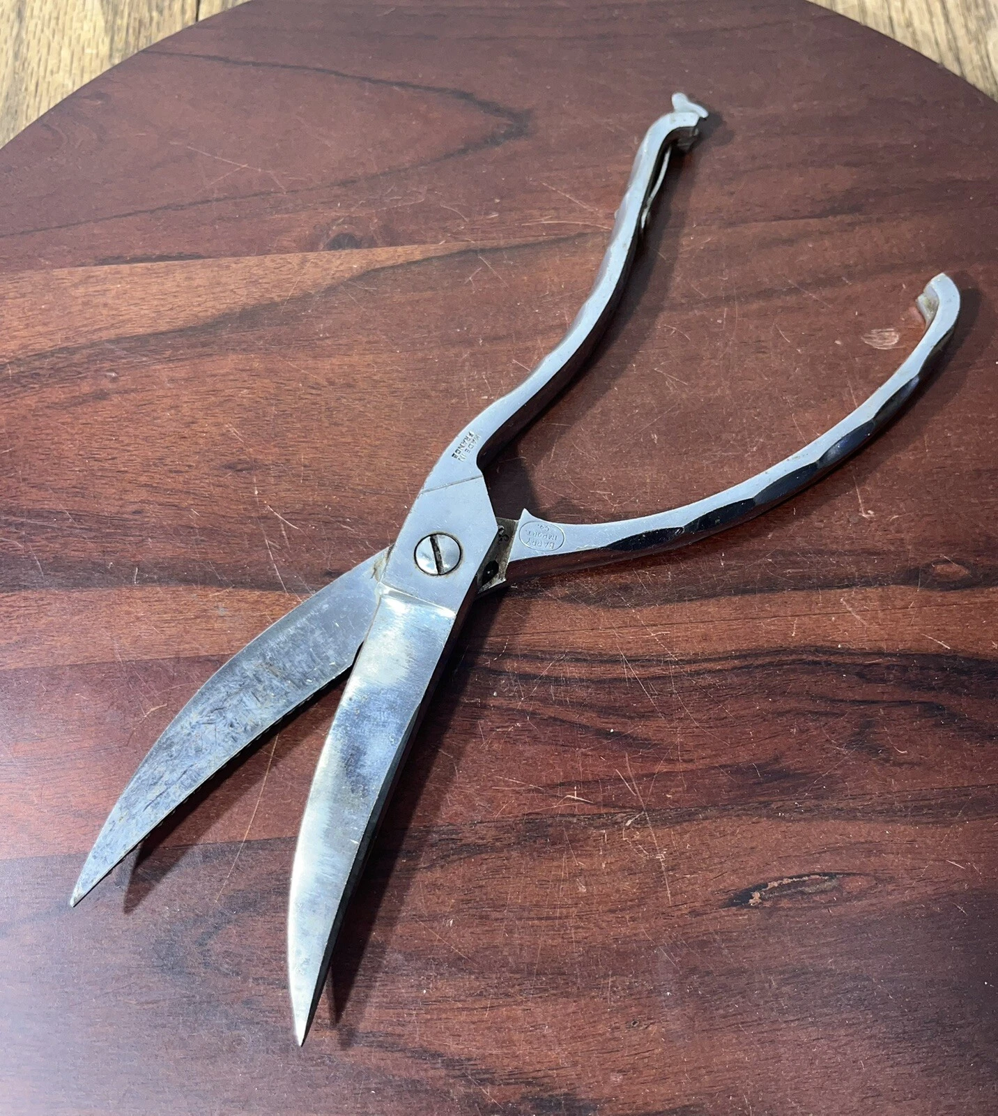 Vintage Chrome Kitchen Poultry Scissors Shears By Barry Import Co. France RARE