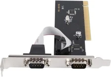 RS232 9 PIN 2 PORT SERIAL PCI EXPANSION CARD  | 01