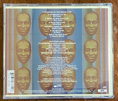Grant Green Live At The Lighthouse CD 1998 Blue Note 1972 Soul-Jazz 4/21/1972 - Picture 2 of 2