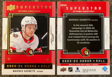 Maxence Guenette 2023-24 Upper Deck Superstar #HR50 - Ottawa Senators