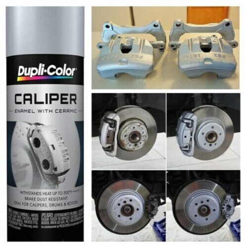 Silver Gray Coating High Temp Caliper Brake Drum Rotors Springs Paint