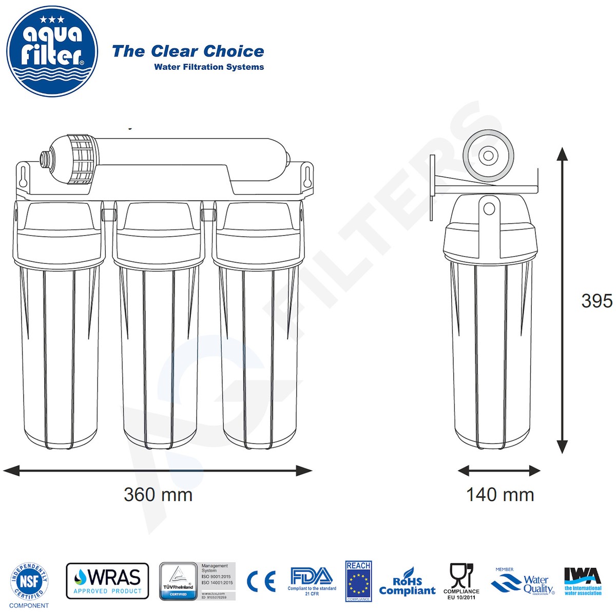 Filtro Purificador Agua Para Casa Membrana Uf De 6 Etapa | Meses Sin