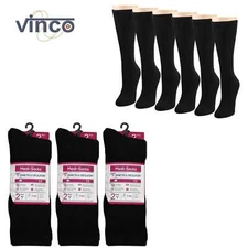 Wholesale Bulk Mens Diabetic Black Crew socks Circulatory Cushion Cotton 9-11