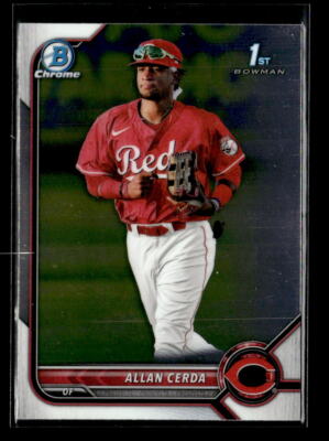 2022 Bowman Prospect Chrome Allan Cerda Cincinnati Reds 1st #BCP-142 5 Card Lot