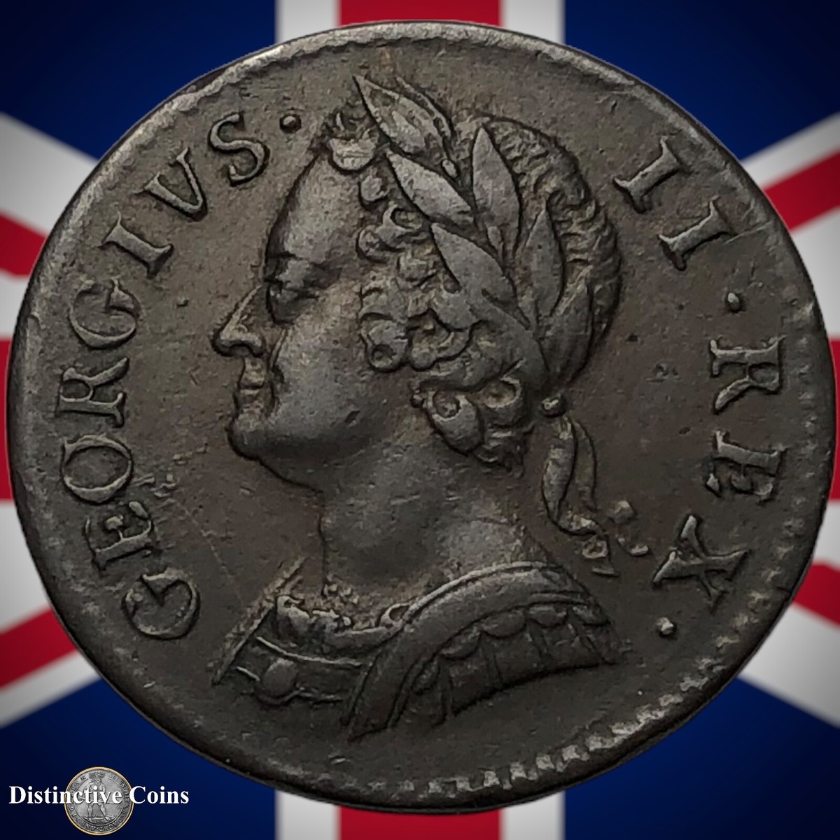 Great Britain 1746 Farthing 1/4d GB3170 | eBay