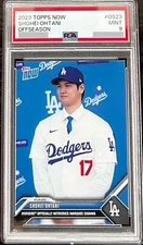 2023 Topps Now OS-23 - Los Angeles Dodgers introduce Shohei Ohtani - PSA 9