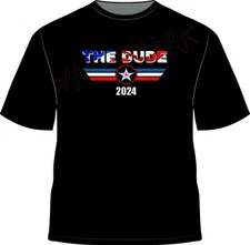 Big Lebowski: The Dude For President 2024 Campaign Brandon Parody T Shirt