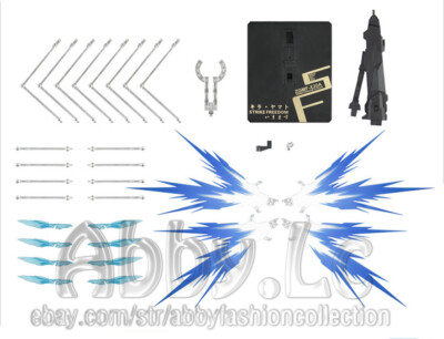 DRAGOON System Wing Effect Parts w/ Base Set For 1/100 MG Strike