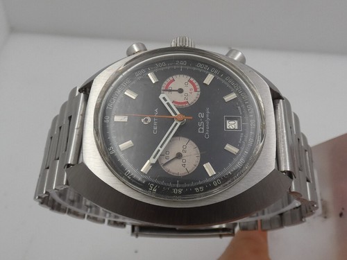 CRONOGRAFO CERTINA DS-2 TURTLE CHRONOLYMPIC 42,5 mm 8601-300 ACCIAIO OROLOGIO - Foto 2 di 12