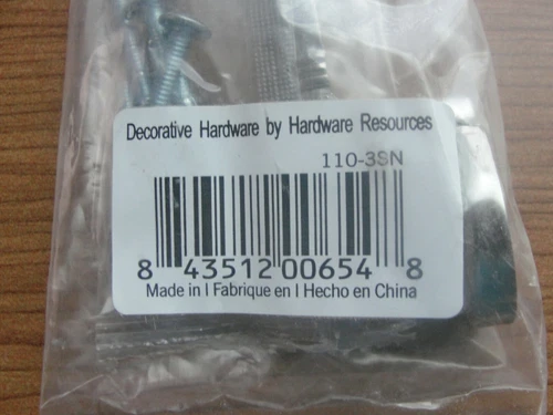 Hardware Resources  Cabinet Pull in Satin Nickel, 110-3SN 2 PIECES - Picture 5 of 5