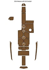 2014 Mastercraft X10 Cockpit Pad Boat EVA Foam Teak Deck Flooring Mat