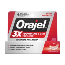Orajel Extra Strength 3x Toothache & Gum #1 Immediate Pain Relief Brand (NEW)