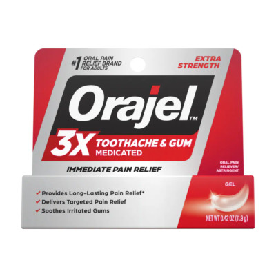 Orajel Extra Strength 3x Toothache & Gum #1 Immediate Pain Relief Brand (NEW)