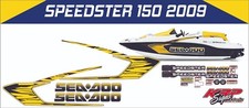 SEADOO SPEEDSTER 150/215/255/300 2009 GRAPHICS /DECAL / Sticker KIT YELLOW