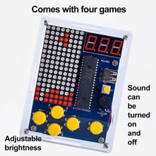 DIY Game Kit Classic Electronic Soldering Welding Acrylic Case Mini Game Console