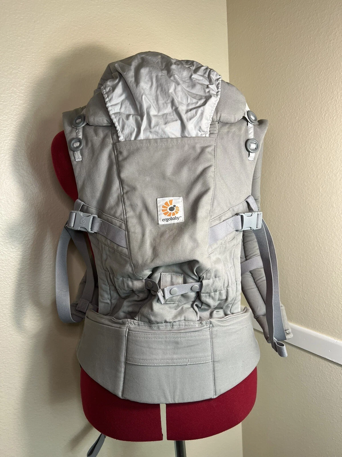 Ergobaby Ergonomic Multi-Position Original Baby Carrier (7-45 Pounds), Grey