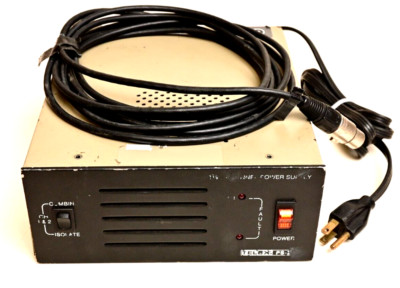 Telex PS-2L 2-Channel Power Supply Intercoms XLR Connectors 24V w/ 15ft Cable