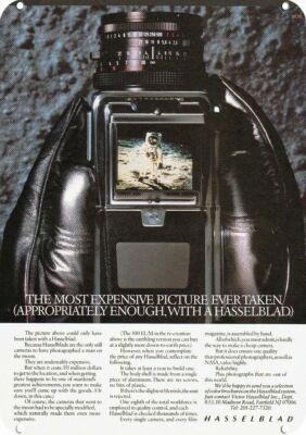 1984 HASSELBLAD 500 ELM CAMERA NASA Moon Astronaut DECORATIVE