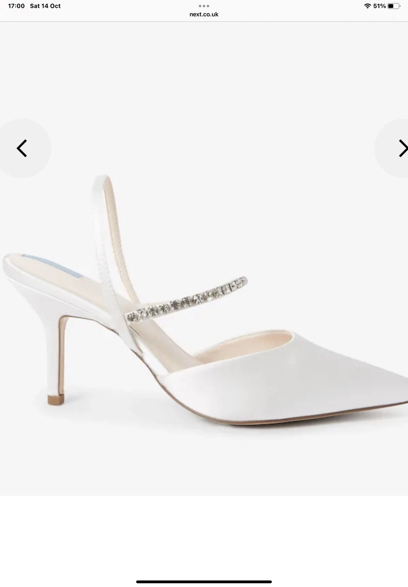 Slingback cheap bridal shoes