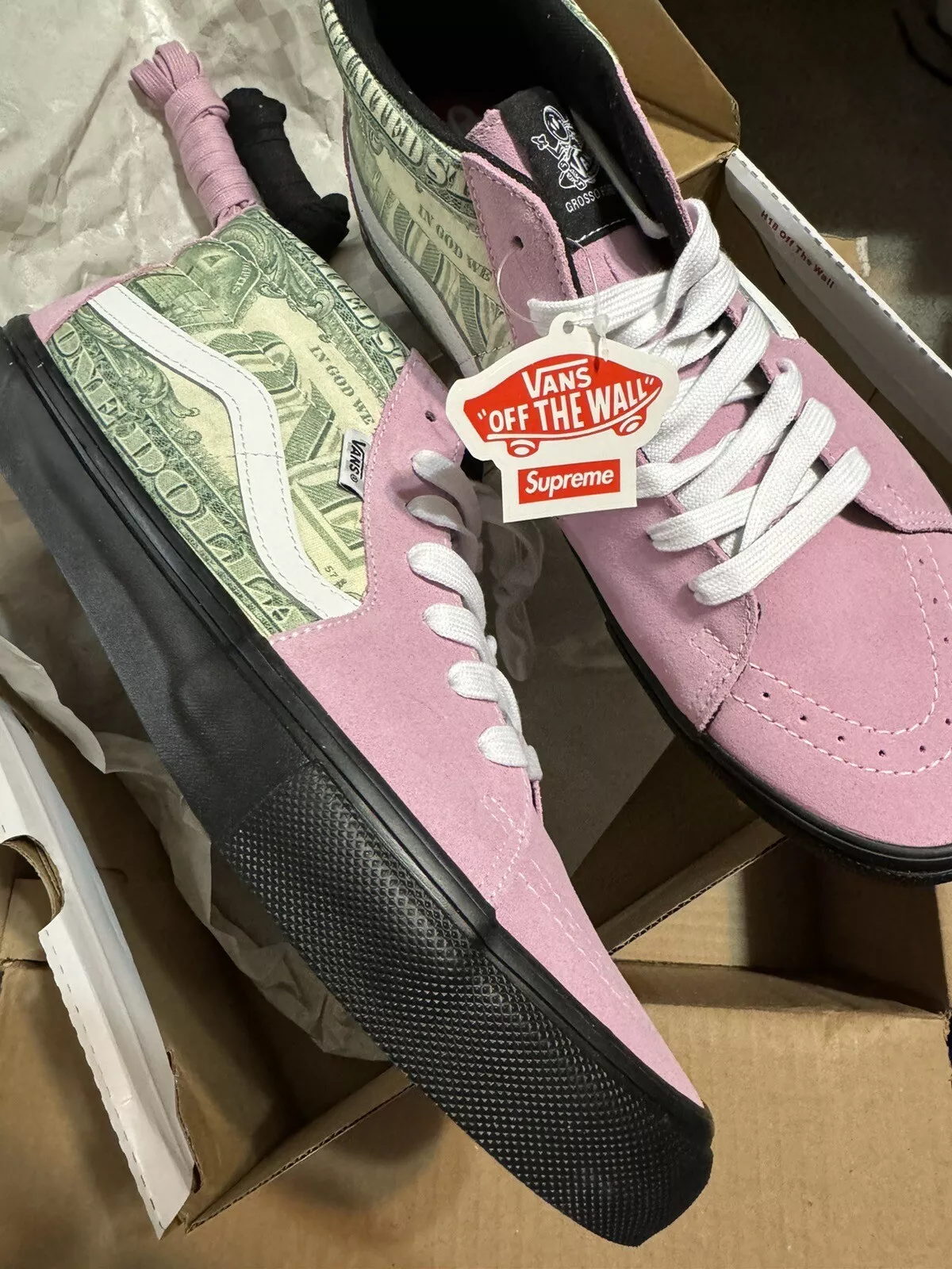 Fourgonnettes / Enseignes Supreme Dollar / Rose / 11,5 Homme