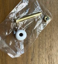 Furniture Cabinet White Porcelain Shutter Knob Jewelry Box TINY KNOB 1/2" Dia.