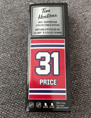 Carey Price #31 Tim Hortons Mini Stick Collector's Item 2019-2020