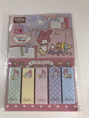 Sanrio My Melody Post It Tabs Book Marks 100 New Japan Rare Cute Kawaii 