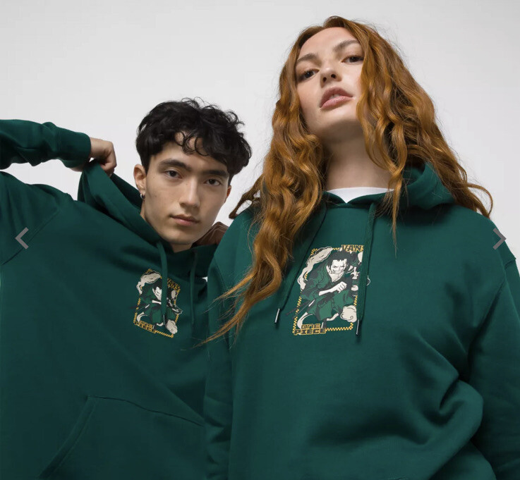 Vans X One Piece Collection FLEECE PO Hoodie Green Zoro
