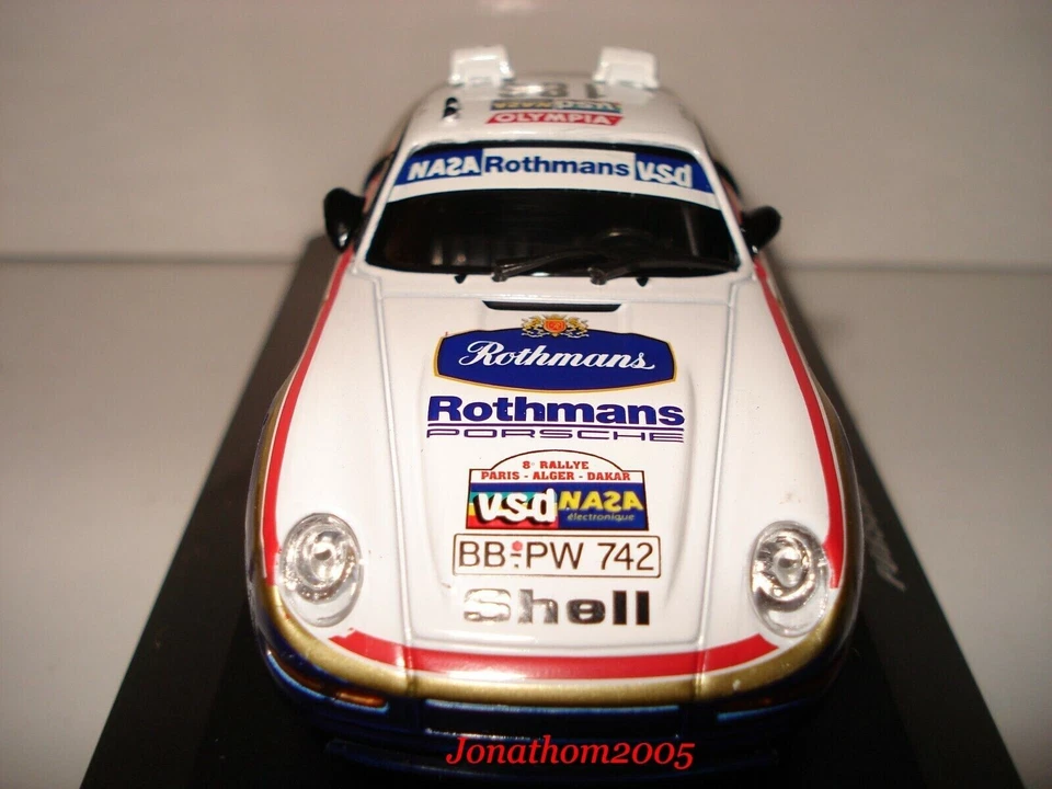 OCCASION DeAGOSTINI PORSCHE 959 ROTHMANS N° 186 DAKAR 1986 METGE - LEMOYNE 1/43 - Photo 4/4