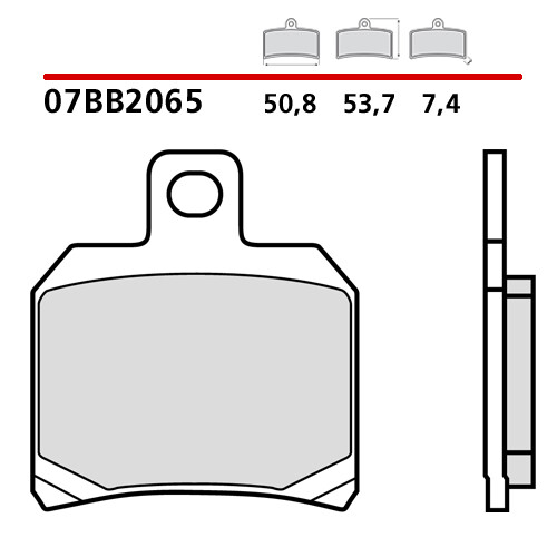 Paire Plaquette de Frein Arrière BREMBO Aprilia Tuono Fighter 1000 03> - Photo 1/9