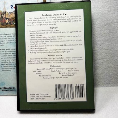 Landscape Quilts for Kids Book DVD Paperback By Nancy Zieman Natalie