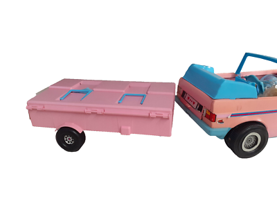 Barbie VTG Country Camper Caravane Rose Mattel 1974 - Complet, Boîte, Rare