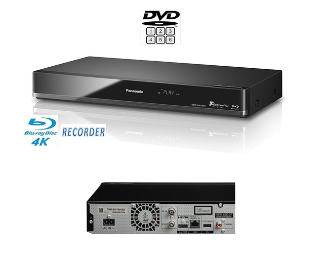 Panasonic DMRBWT850EB Smart 3D Bluray DVD Freeview HD Play Recorder