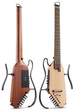 Donner HUSH I Pro Acoustic Electric Guitar Solid Body Multi-Effects  Natural