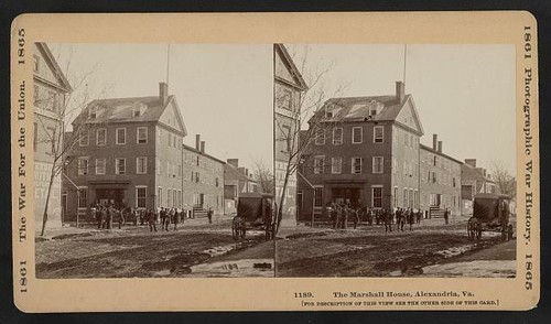 Photo of Stereograph,Marshall House,Alexandria,Virginia,VA,American Civil War