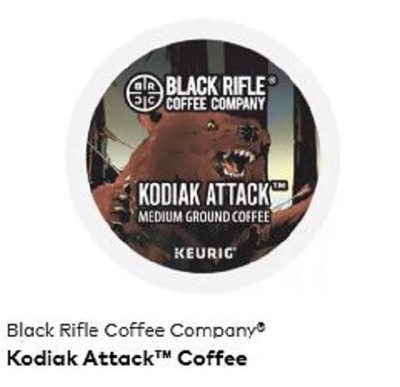 𝑲𝒆𝒖𝒓𝒊𝒈 𝑲-𝒄𝒖𝒑𝒔 Black Rifle Coffee Company Kodiak Attack 66 Count