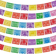 6 Pack Papel Picado Banners Mexican Fiesta Party Decorations 108 Ft Total Length